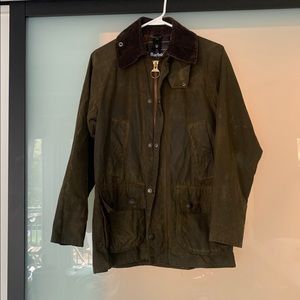Barbour Classic Bedale Unisex Waxed Jacket - Olive